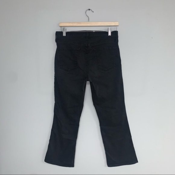 J Brand Jeans Women’s Size 30 US Black Denim Zion Vanity Sailor Buttons Cropped - Picture 7 of 12